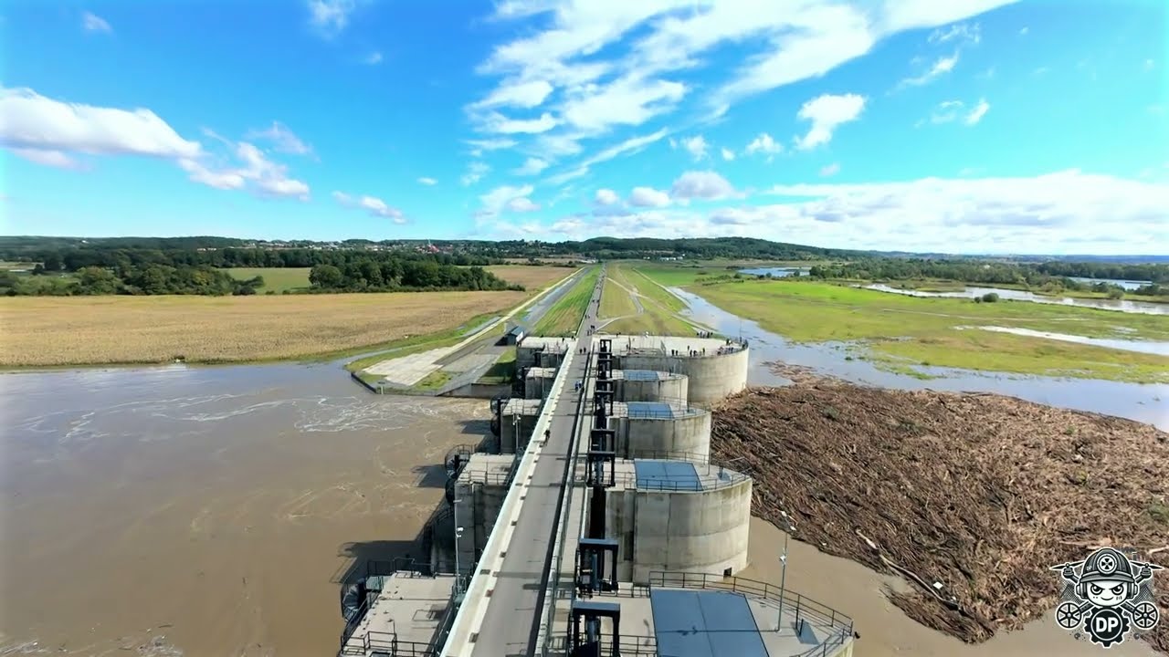 [Powódź 2024] Racibórz Dolny  - zbiornik retencyjny / polder na Odrze (15.09.2024 12:00)