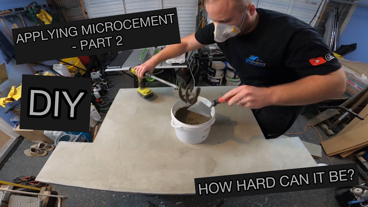 Applying MicroCement to a MDF Base for our Hearth - Part 2 - DIY Journey