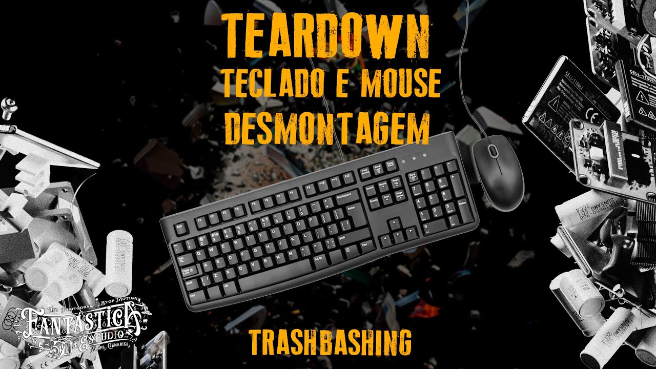 Desmontagem de Mouse e Teclado USB | Teardown & Trashbashing