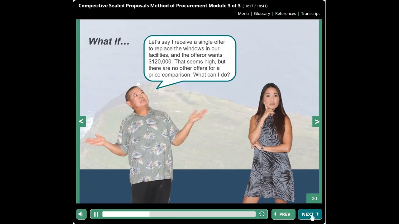 SPO 105 - Competitive Sealed Proposal Method of Procurement Module 3
