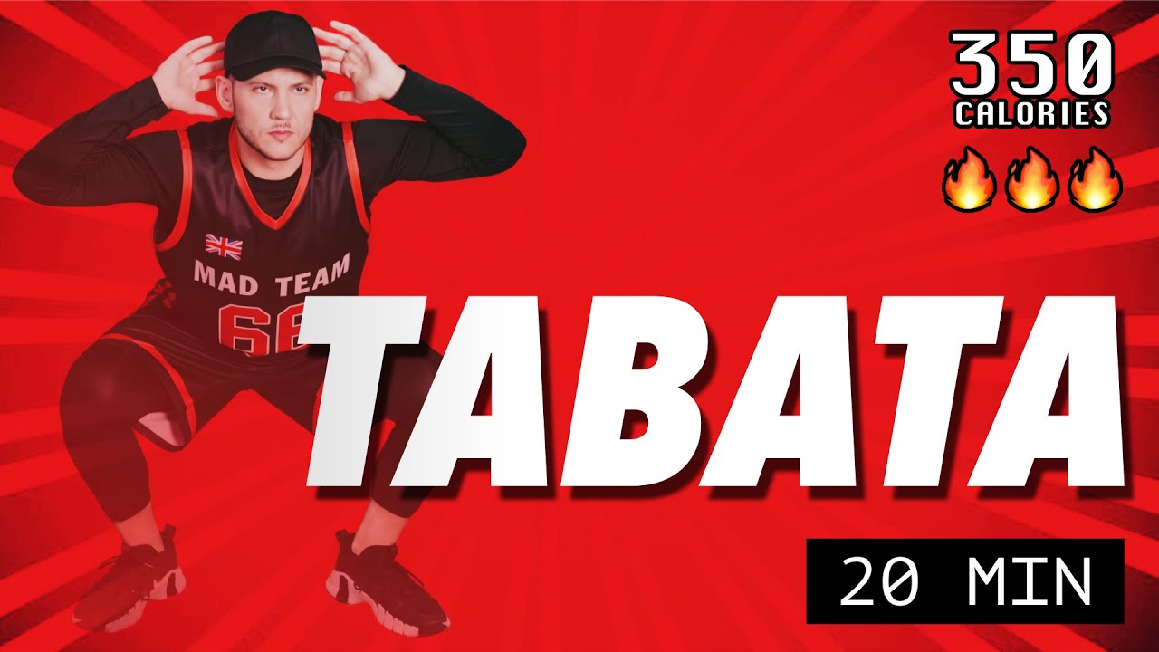 20 Minute Tabata Workout | Full Body Plyometric HIIT Workout | Circuit