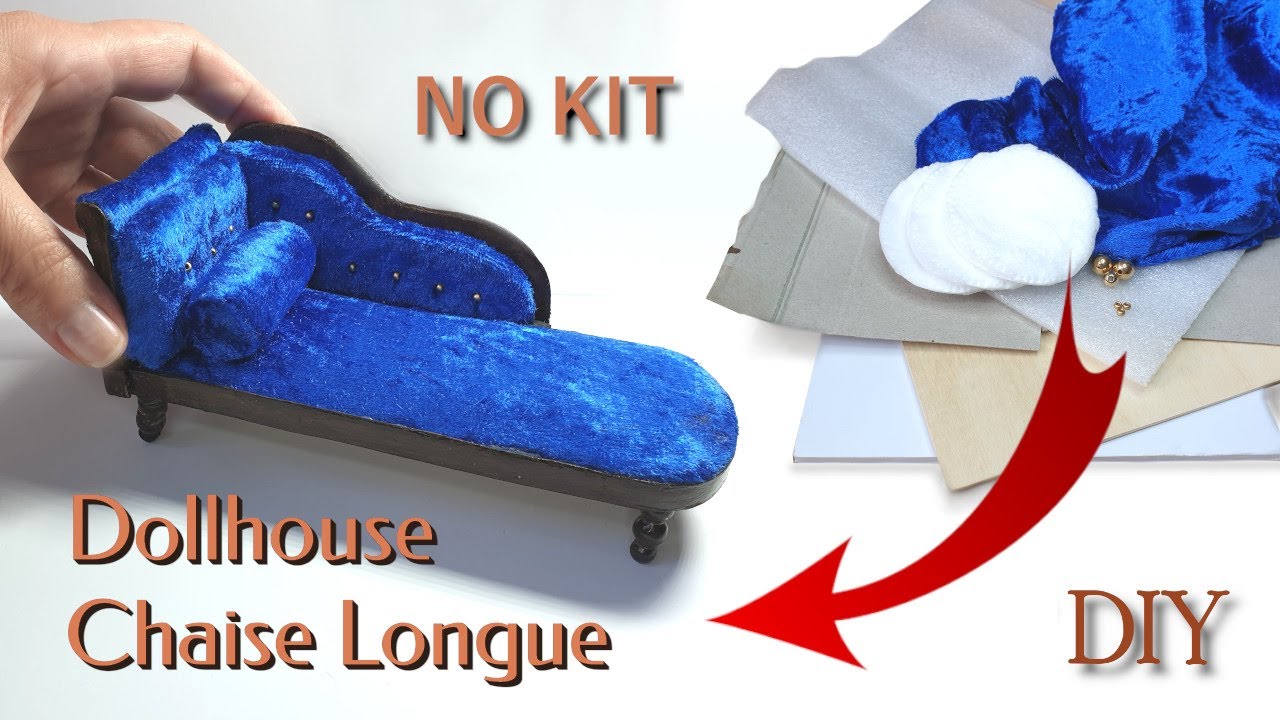 ~TUTORIAL~ DIY CHAISE LONGUE ~Dolls House Miniatures~ 