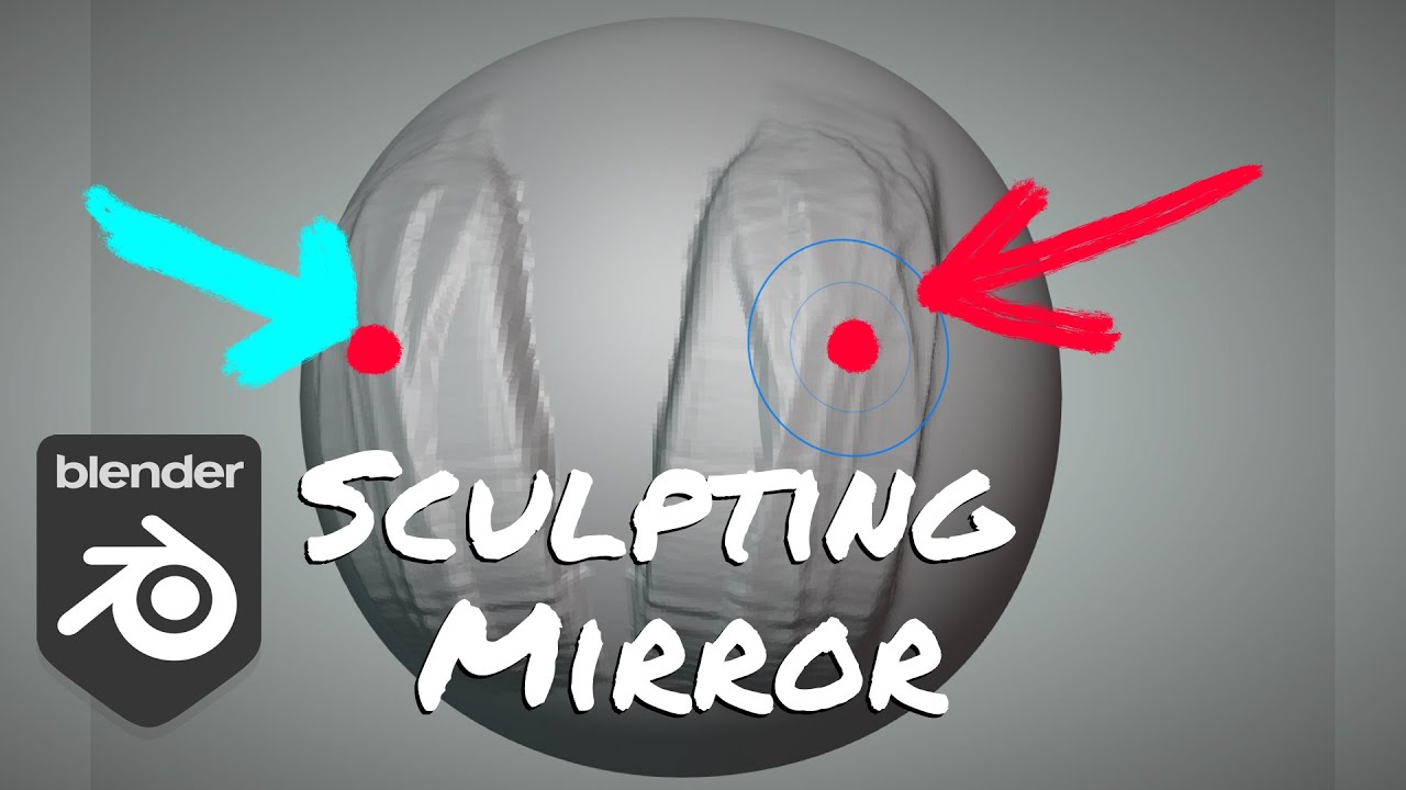 Sculpting mode mirror / Symmetry in Blender ( Fix Bad symmetry ! ) #shorts