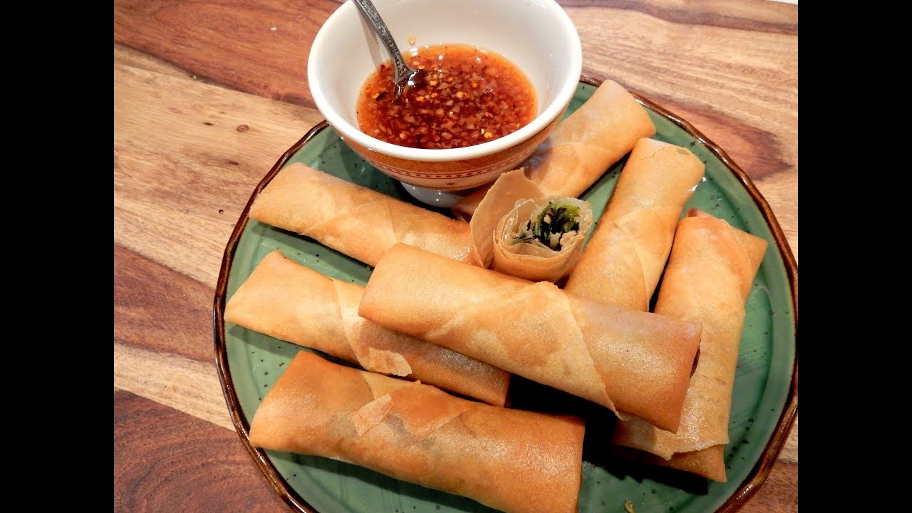 S2Ep80-Crispy Fried Egg Rolls with Sweet Chili Dipping Sauce 薄脆炸春捲