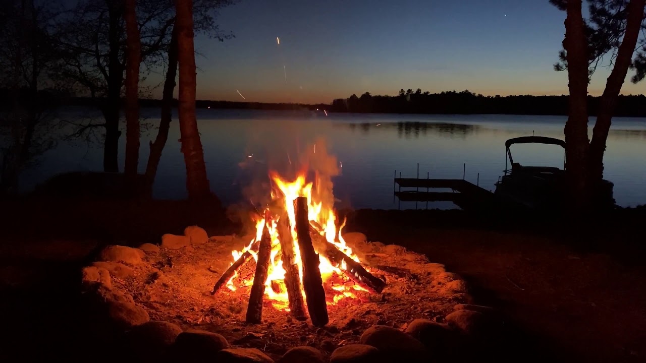 Sunset Campfire - Full 4k HD one hour video