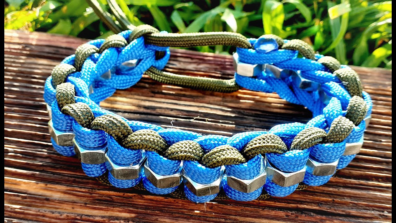 Make a HEX NUT paracord  survival BRACELET mad max style endless falls