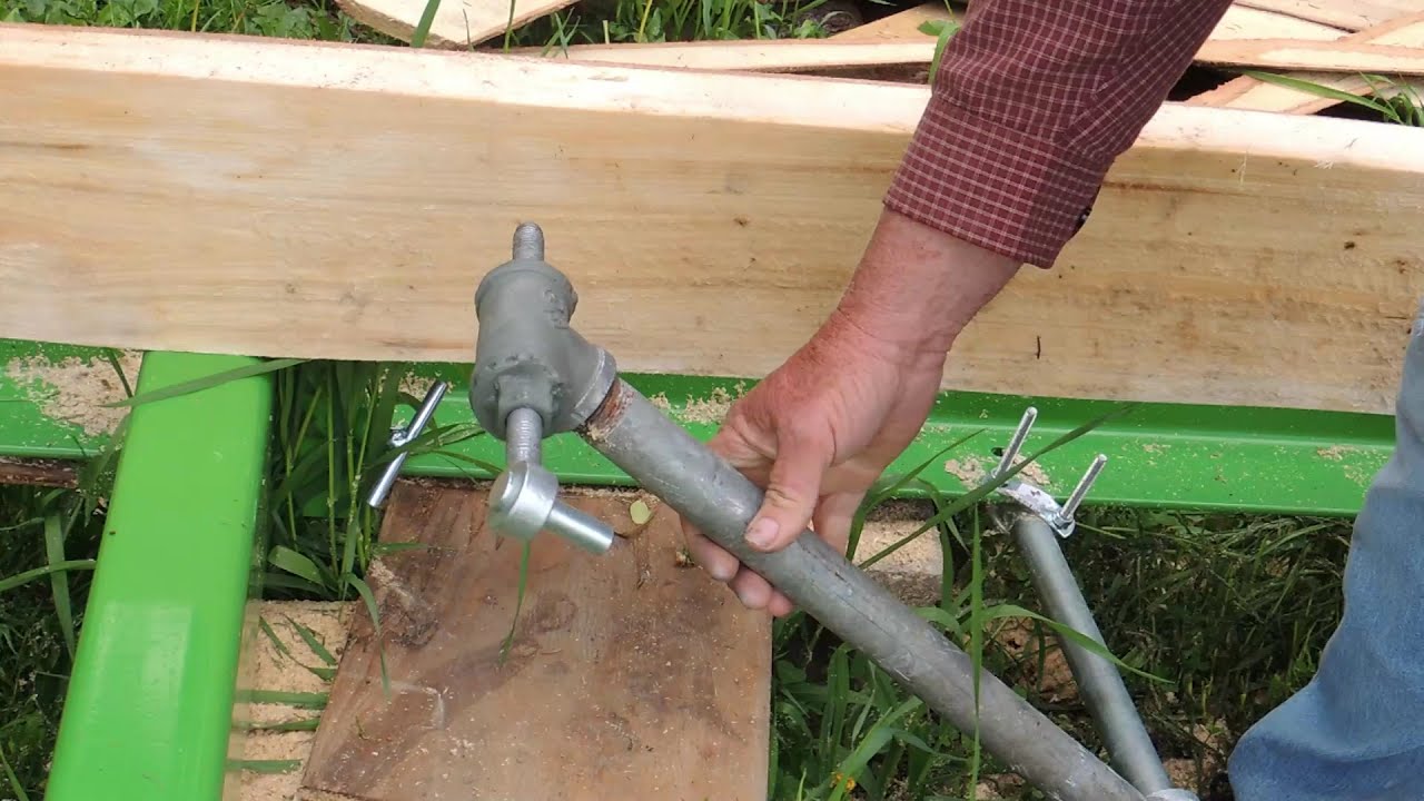 DIY Cheap and Easy Log Holder for Bandsaw Sawmill