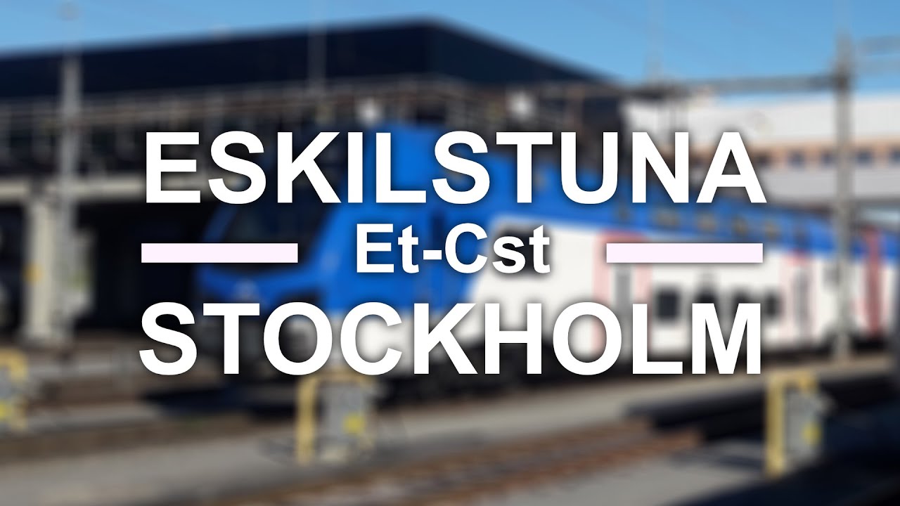 TRAIN DRIVER'S VIEW: Eskilstuna-Stockholm