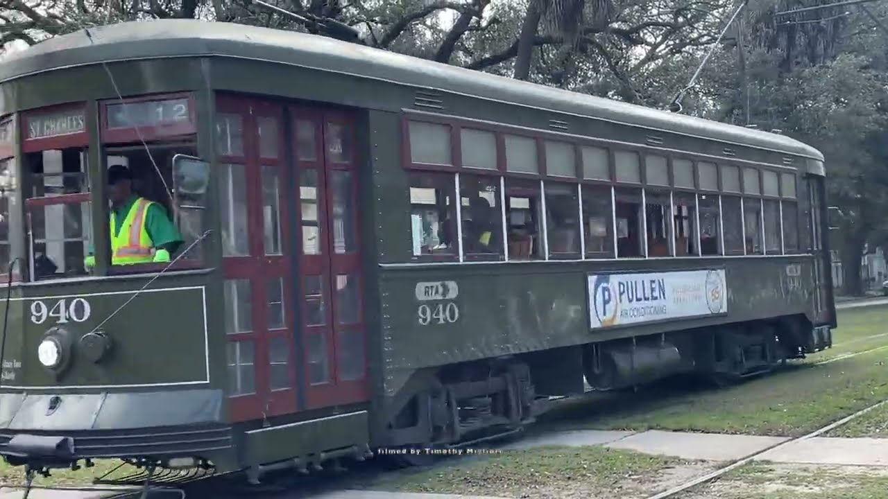The Oldest Continuous Tram Line - St Charles Streetcar in New Orleans, USA 2025