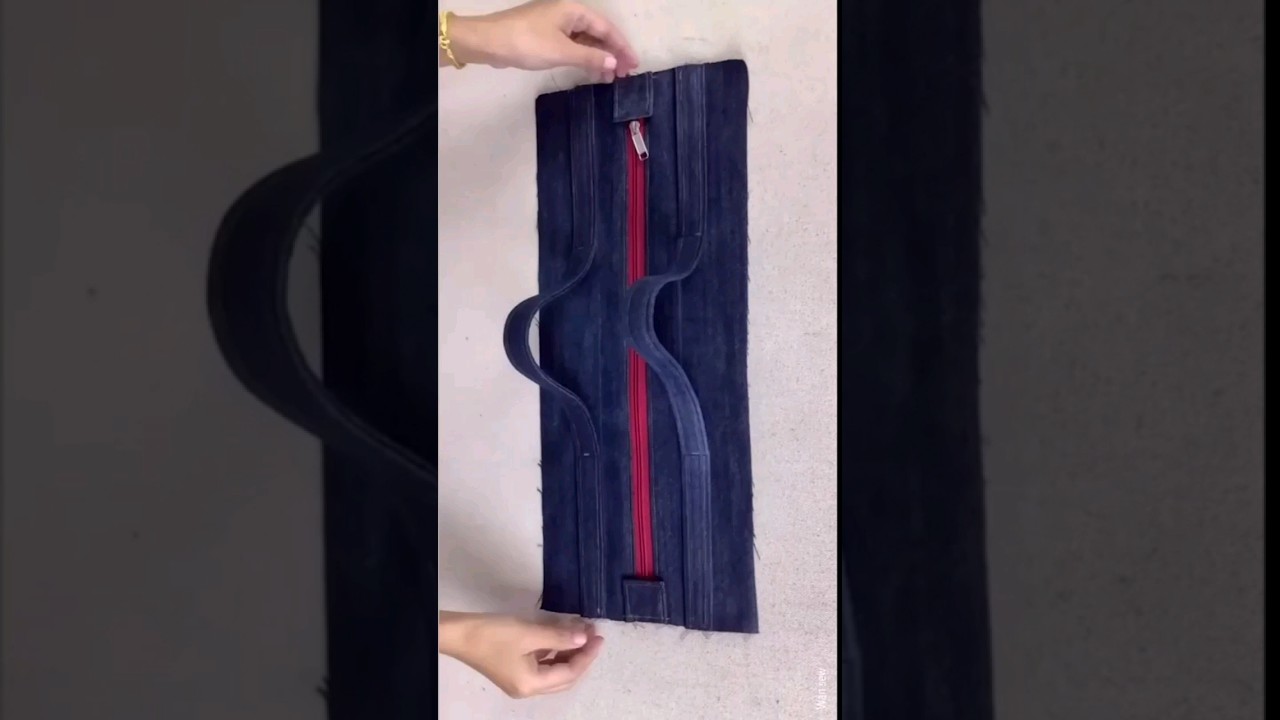 sewing diy a small denim travel bag tutorial from old jeans 