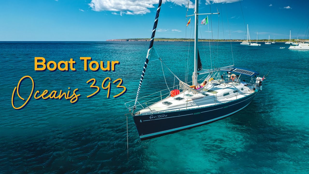BOAT TOUR - Beneteau Oceanis 393  - Our liveaboard home For Tuna - Ep.34