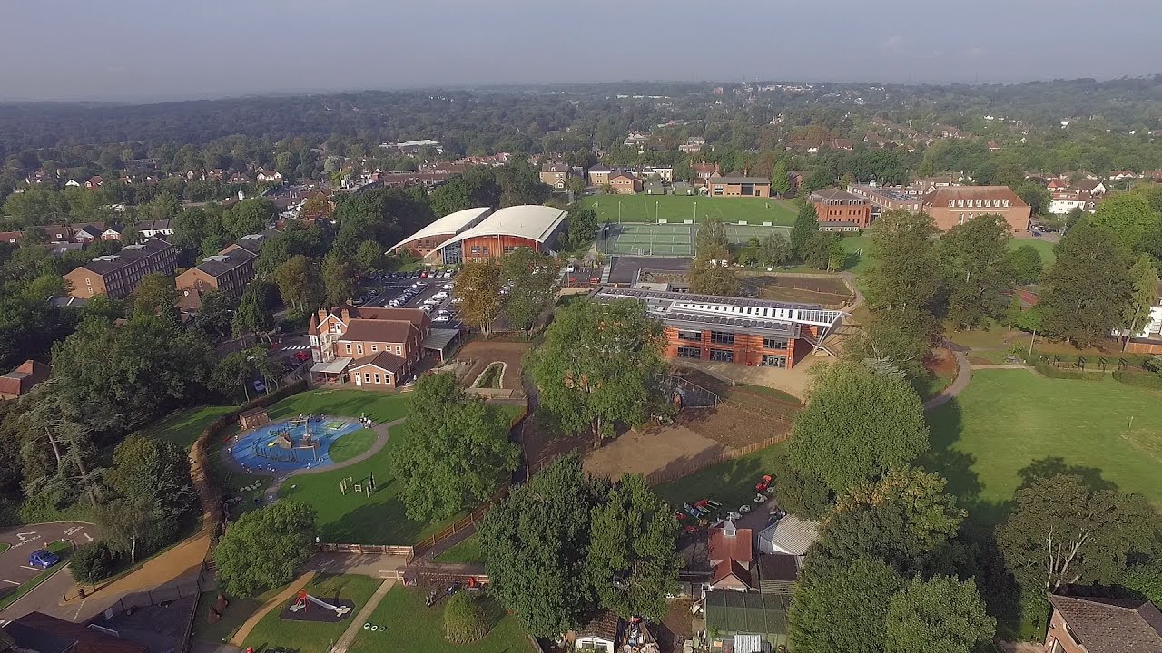 St. Helen's School From The Air - Aerial Film