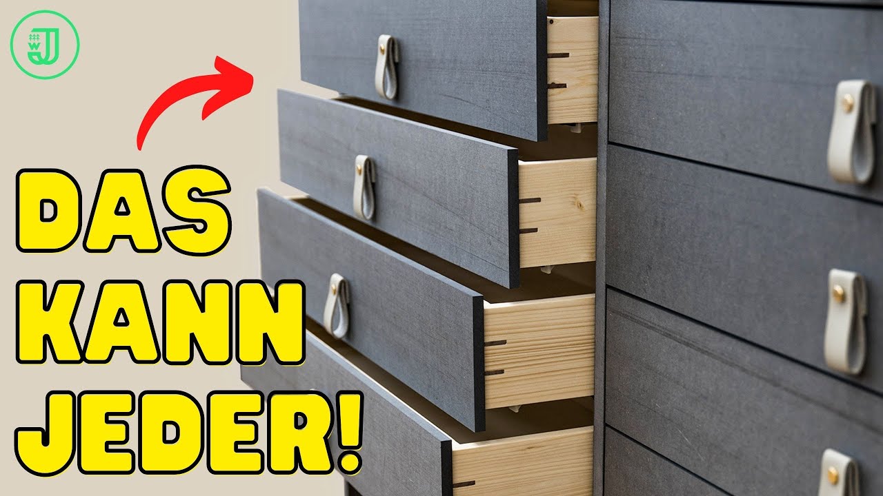 Der einfachste Weg SCHUBLADEN zu BAUEN! | Werkstattschrank #3 | Jonas Winkler