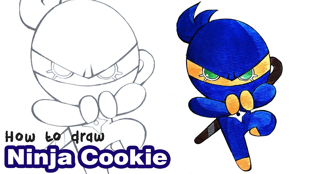 How to draw Ninja Cookie | Cookie Run Kingdom