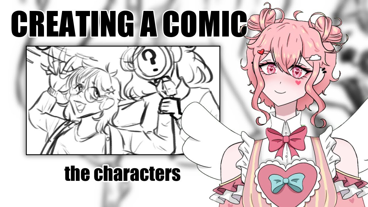 DRAWING MY COMIC CHARACTER CONCEPTS | Drawing w/ Chuchu