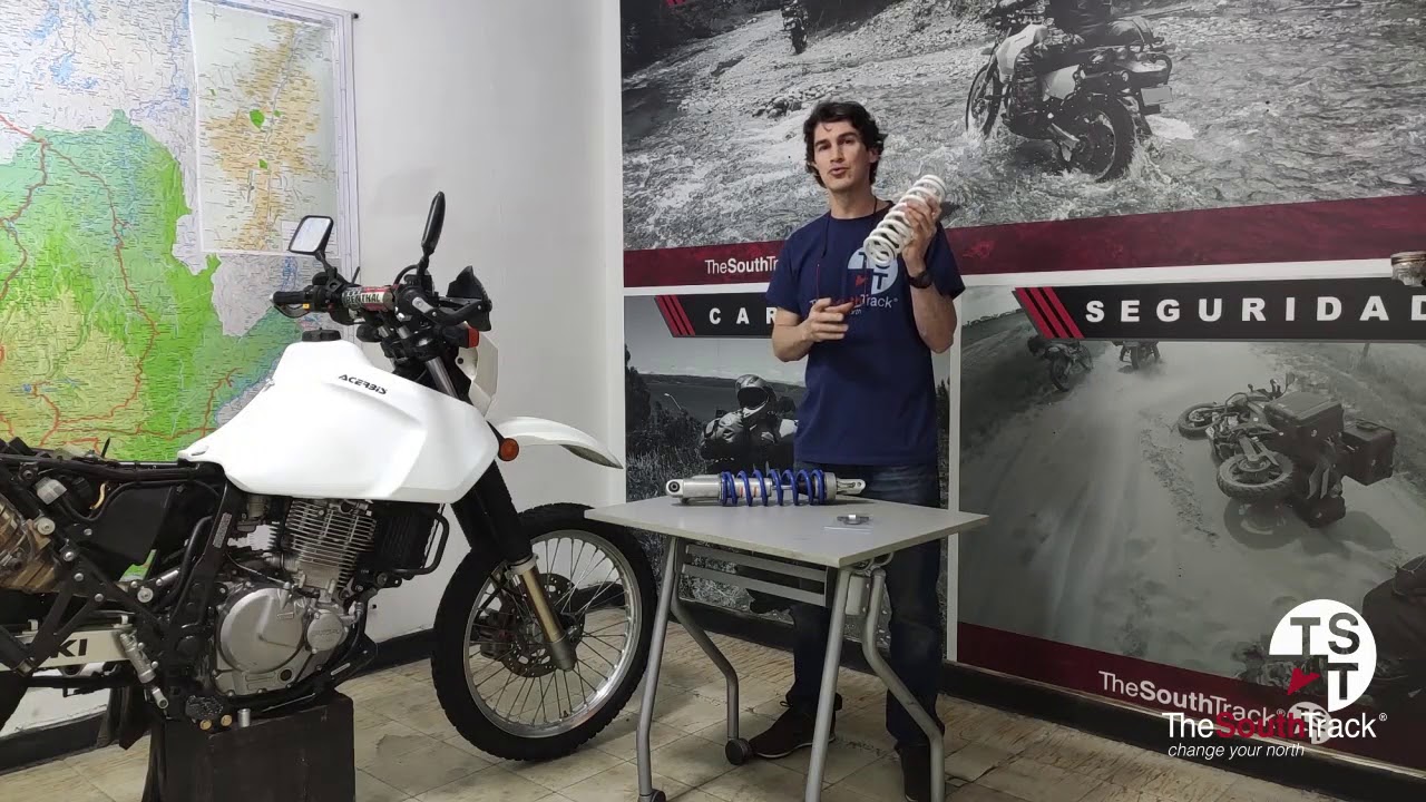 TST TheSouthTrack, Modificación Suspensión Trasera Suzuki DR650