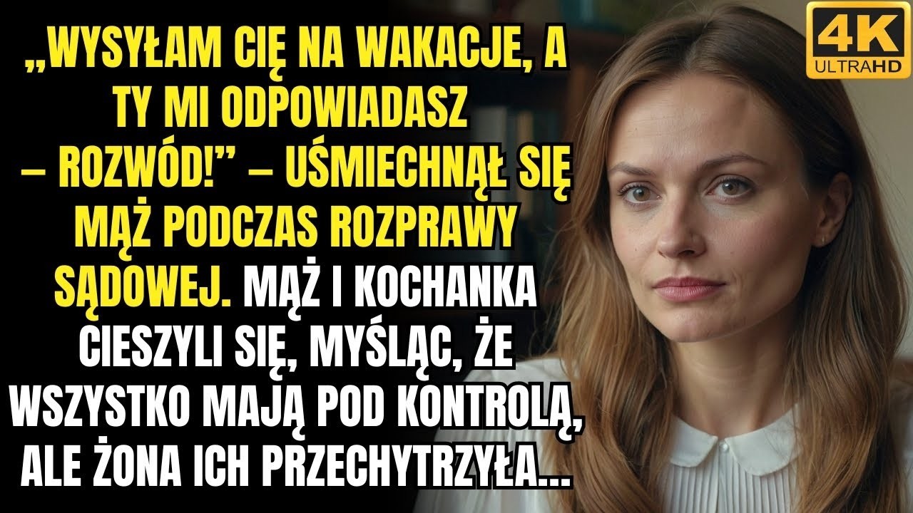Daję ci wakacje, a ty mi z tym rozwodem! —zakpił mąż z kochanką w sądzie, ale żona ich przechytrzyła