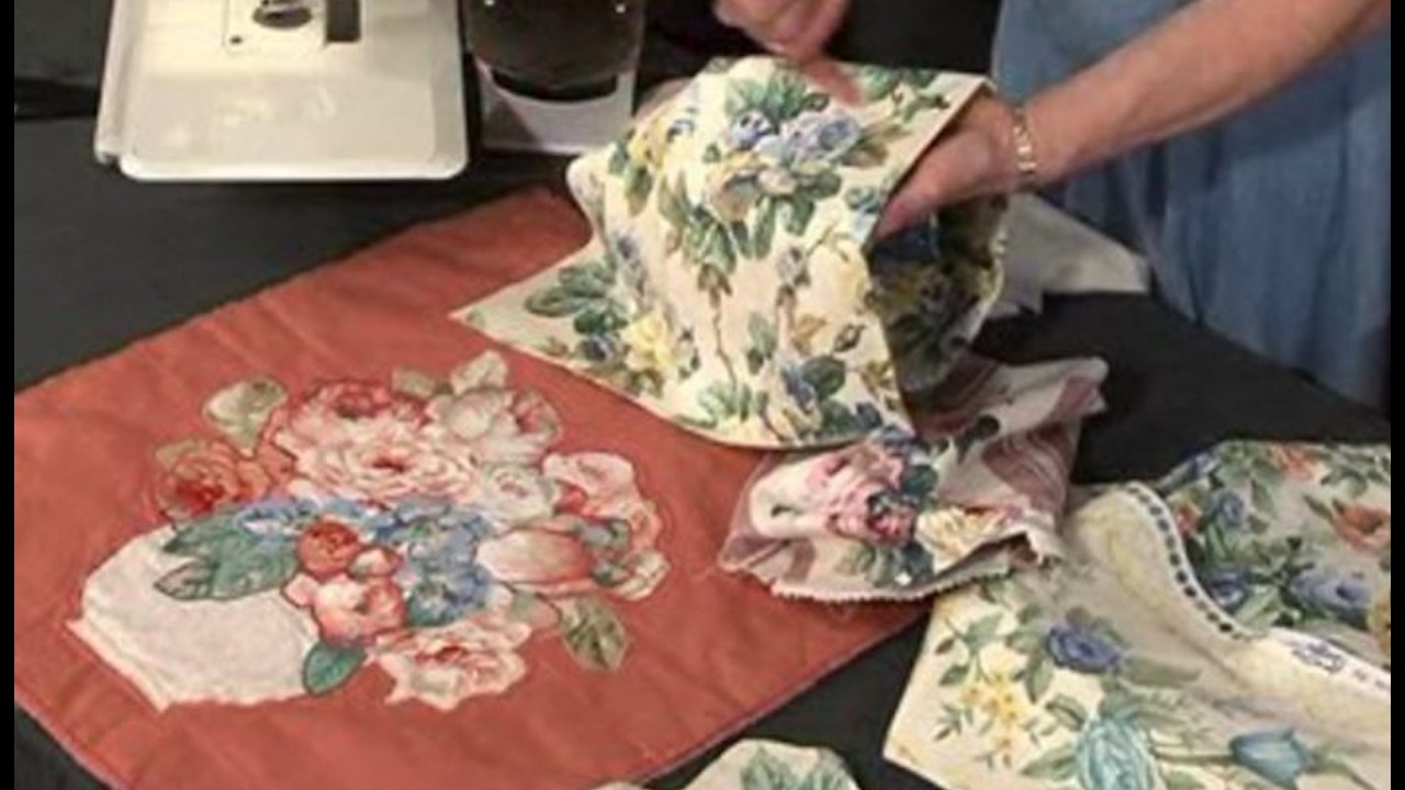 Вышивка в технике Broderie Perse, машинная аппликация и атласный стежок с Дженни Реймент (ознаком...