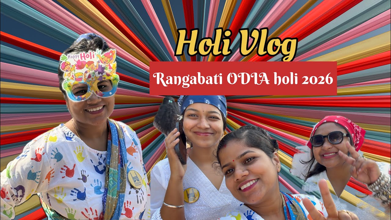 Holi vlog | Rangabati Odia holi in Hyderabad