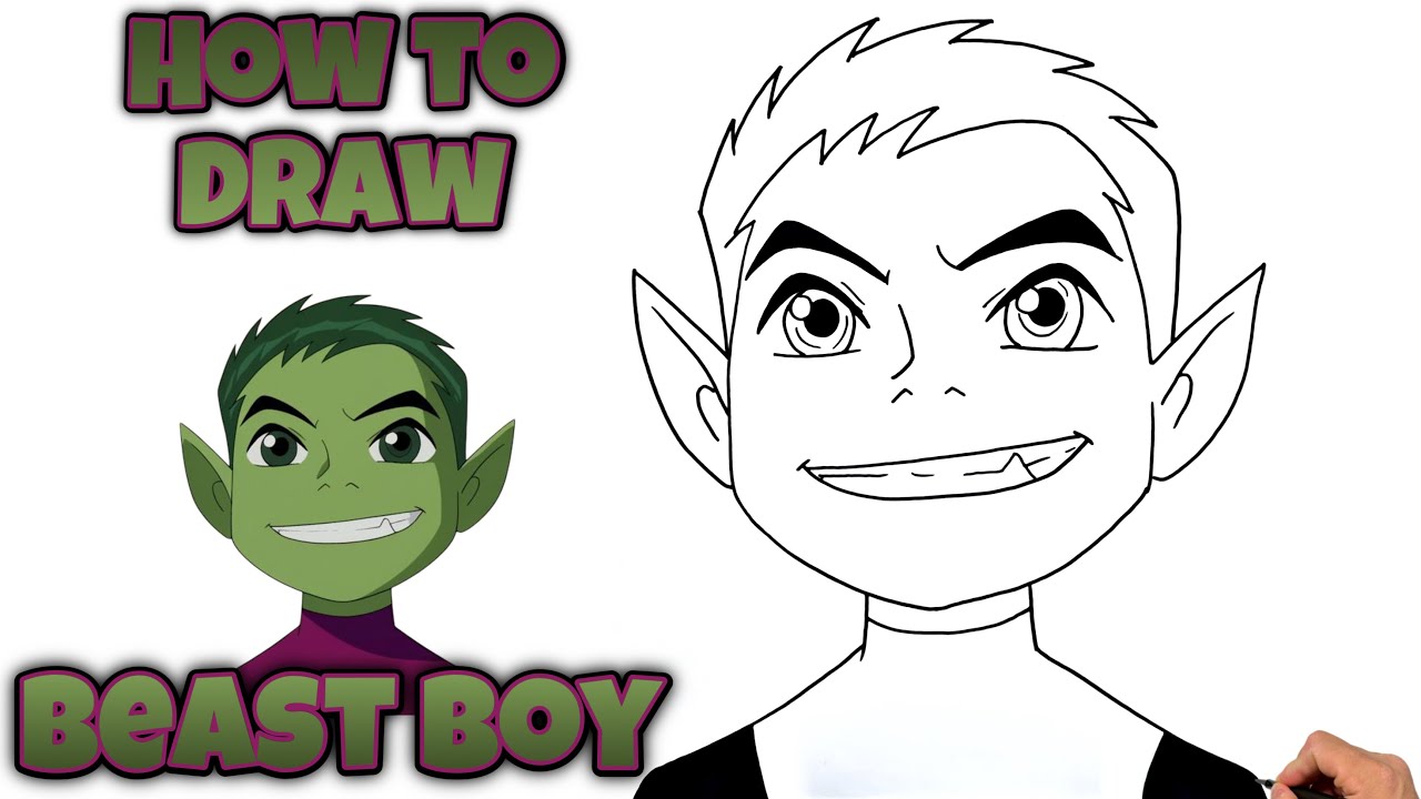 How To Draw Beast Boy |TITANS #beastboy #2003teentitans #teentitans #drawing