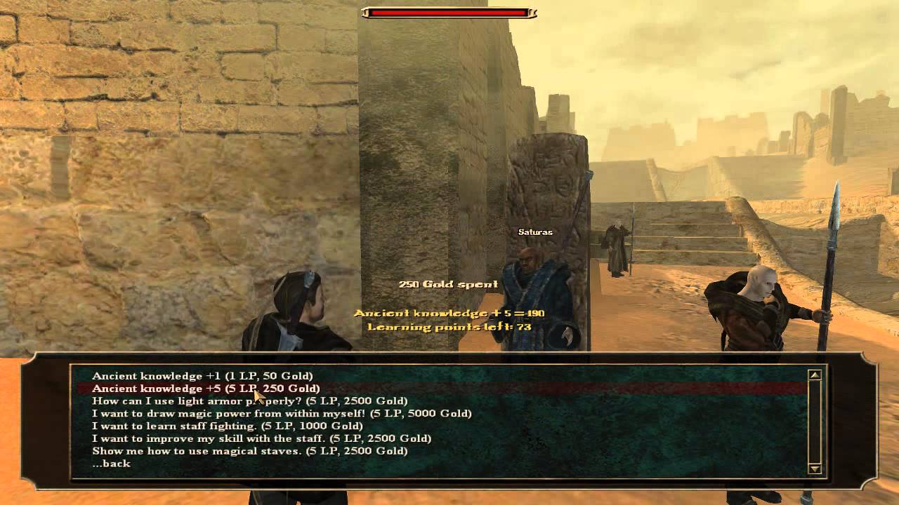 Gothic3 Mage 20 Mana Regenerating AK250 魔法使い誕生！ マナ自動回復ゲット