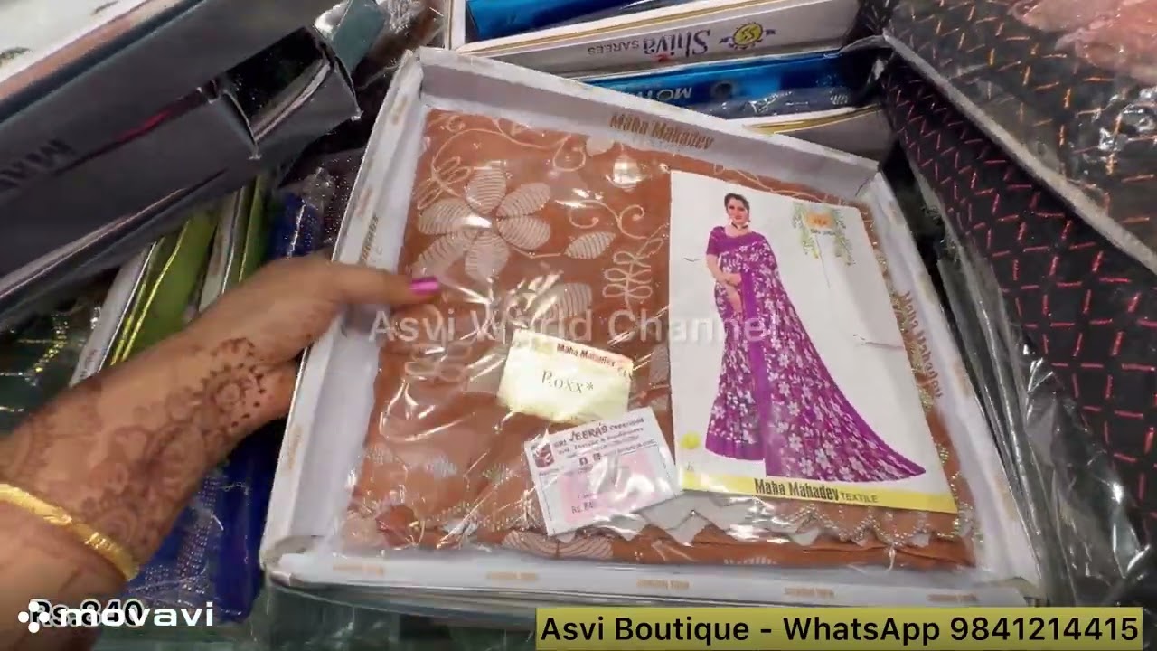 trending diwali fancy sarees just 190 Rs only | viral sarees collections 2025 | MC Road sarees shop