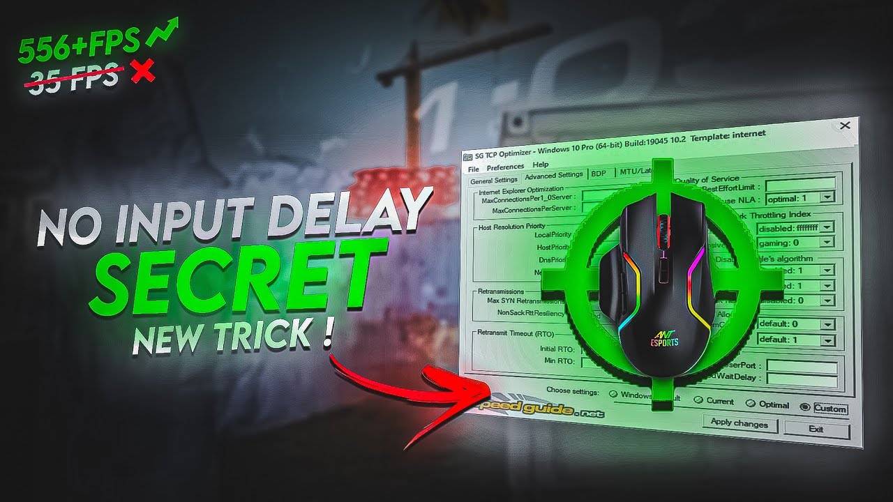 HOW TO get NO INPUT DELAY On Your Mouse & BOOST FPS in FREEFIRE✅ (NEW TRICK) [2024] World&rsquo;s Best