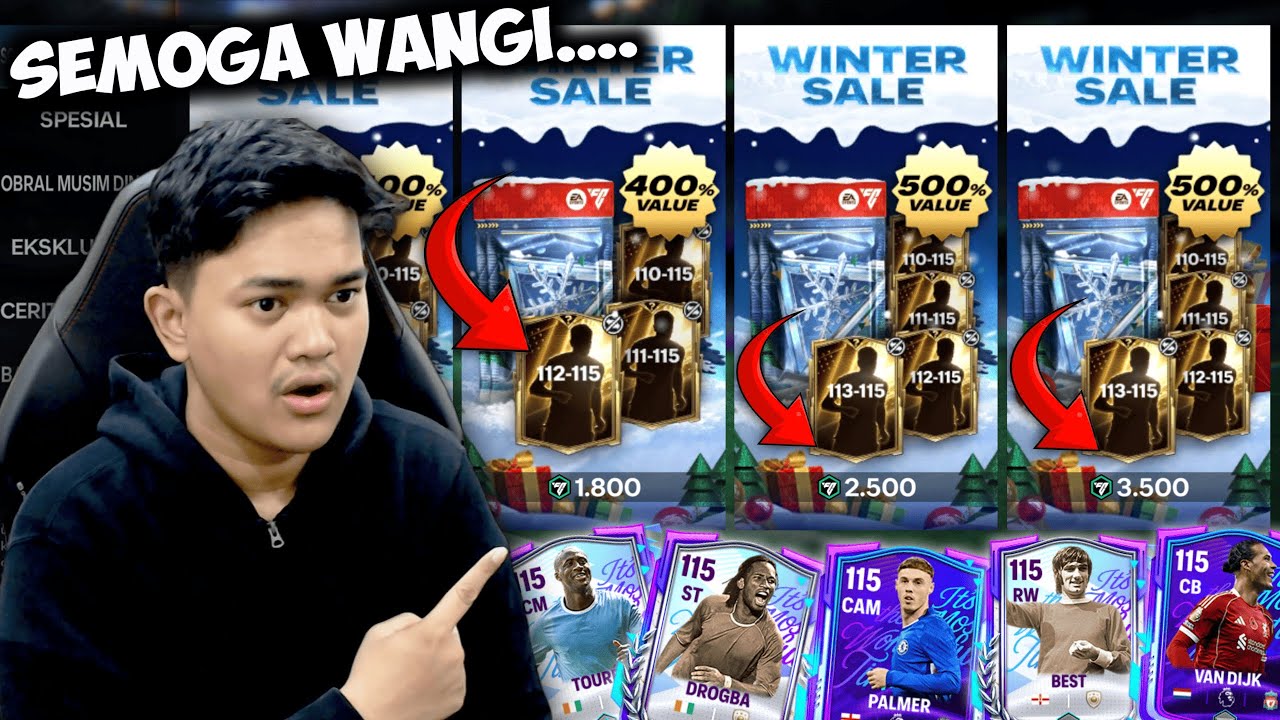 MAKKKK WINTER SALE PACK RESET! PASTI PANEN OVR 115 INIMAH, DAPET SIAPA AJA YAAA?? - EA FC MOBILE 26