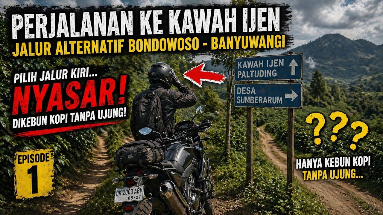 Jalur Alternatif Bondowoso ke Banyuwangi via Paltuding! Eksplorasi Bukit Blawan Batuan Purba