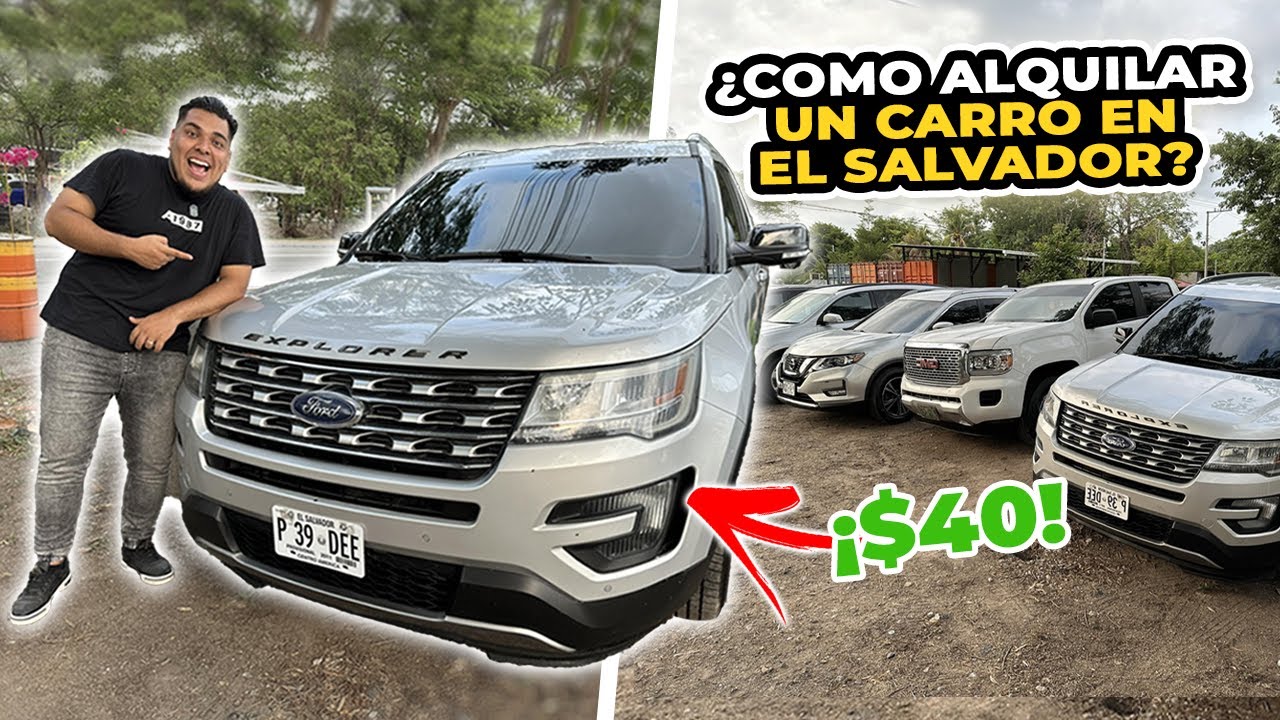 🚘 ¿COMO ALQUILAR un CARRO en el SALVADOR? *estos son los precios* 💰