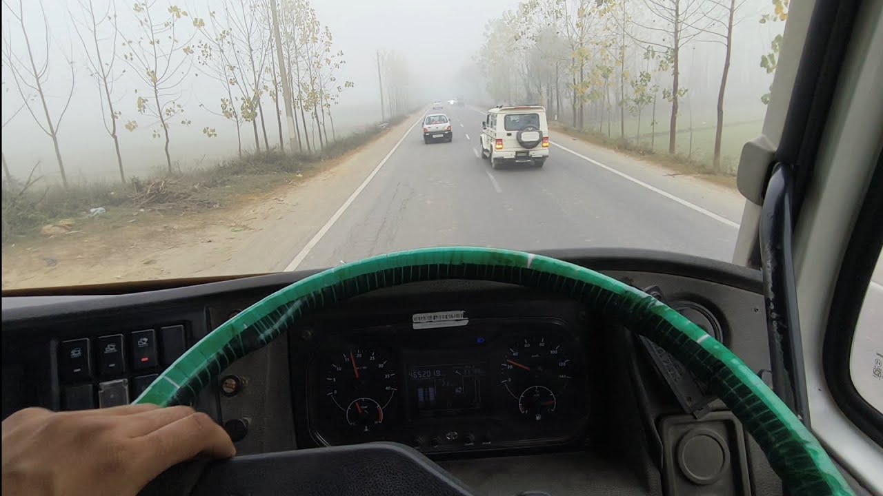 Solo Truck Drive on Indian Highway 🚛 | Relaxing Dashboard View