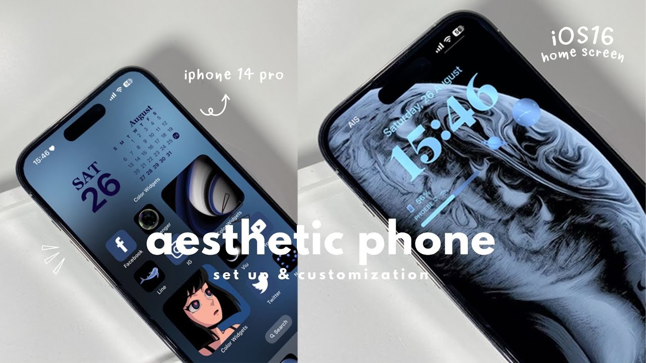 iOS16 aesthetic customization! 🦋 | custom lock screen, widgets, icons tutorial ✨