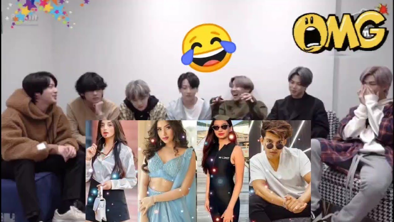 💜BTS💜reaction on trending Indian reels (Jannat,Arishfa,Riyaz,Anushka)