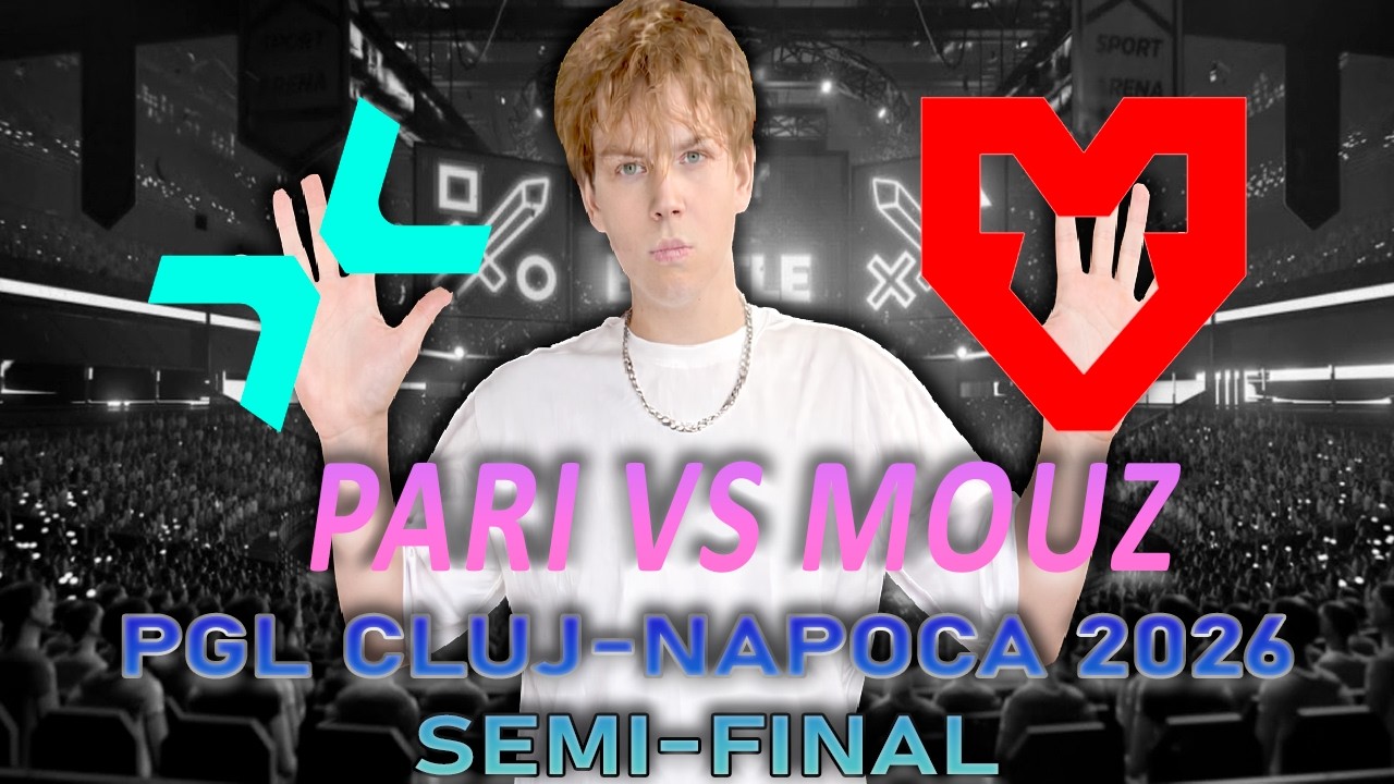 STROGO ЭМОЦИОНАЛЬНО КОММЕНТИРУЕТ PARIVISION vs MOUZ PGL Cluj-Napoca 2026 SEMI-FINAL В CS2
