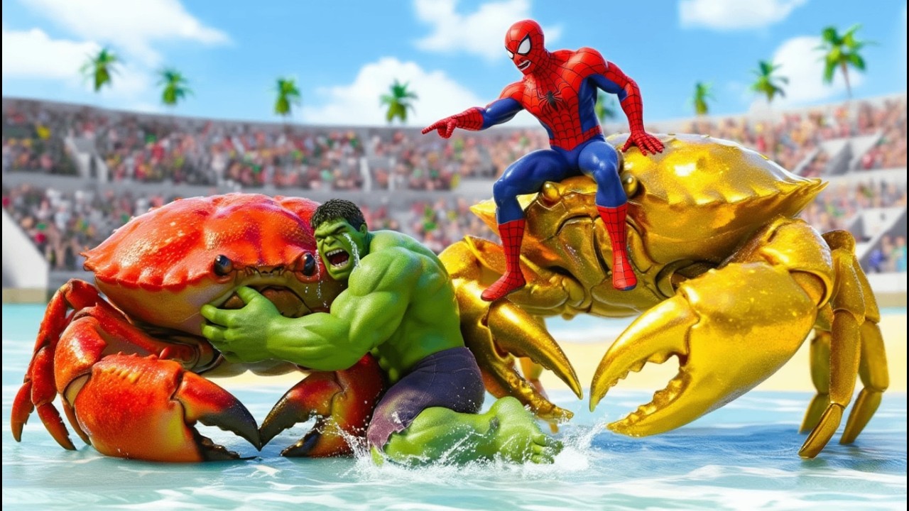 🦀🕷️ SPIDERMAN Wins The Magic Legendary King Crab Racing Championship – Epic Racing Challenge