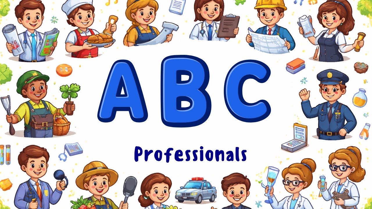 A to Z Professionals | Learn Doctor, Teacher | Kids Mania | Community Helpers