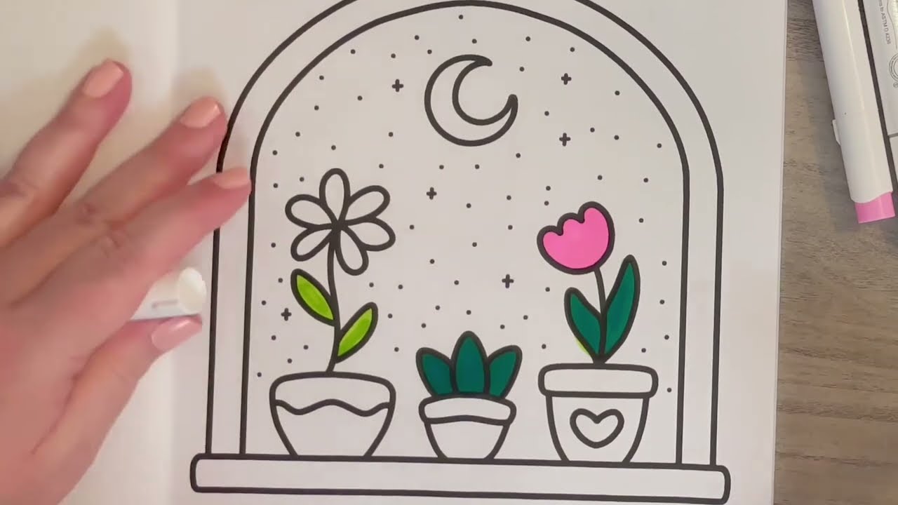 Relaxing Colouring for Stress Relief | Calm Instrumental Music | 6 Minutes of Mindfulness