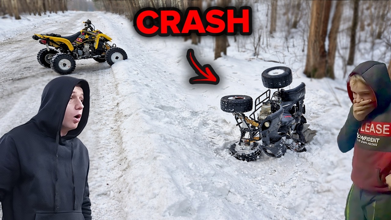 Wpadł do ROWU / Coś poszło NIE tak / Wykrzywiło RAMĘ... *QUAD CRASH*