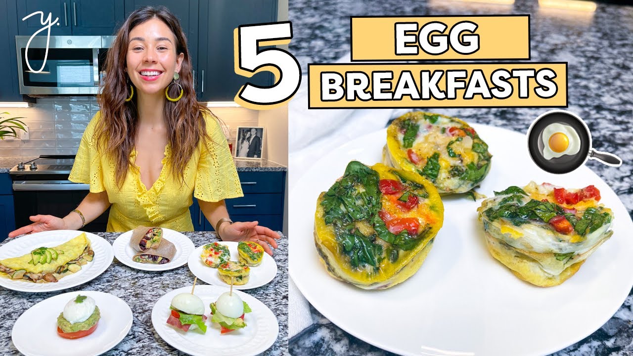 5 EGG Recipes for BREAKFAST🍳 Healthy, Easy + Tasty