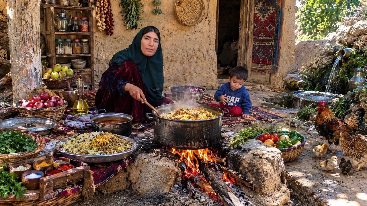 Nomadic life 🌿 in the heart of the village / Amazing traditional cuisine