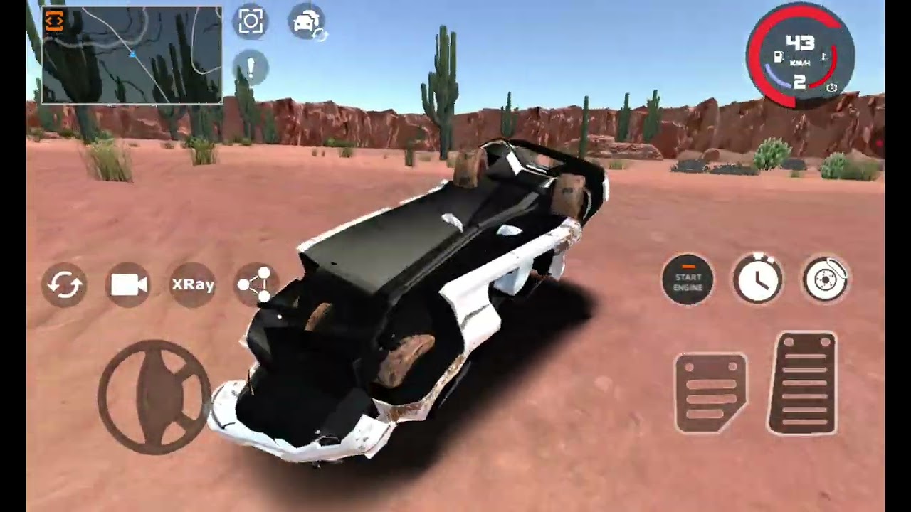 Gadi rood se niche aa gai 😱 || bahut nuksan ho gaya 🥵|| BeamNG.drive in mobile 😱 ||