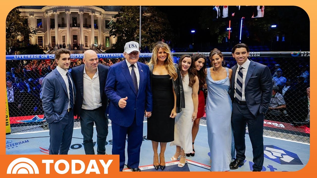 Trump Celebrates 80th Birthday With UFC Fight at White House