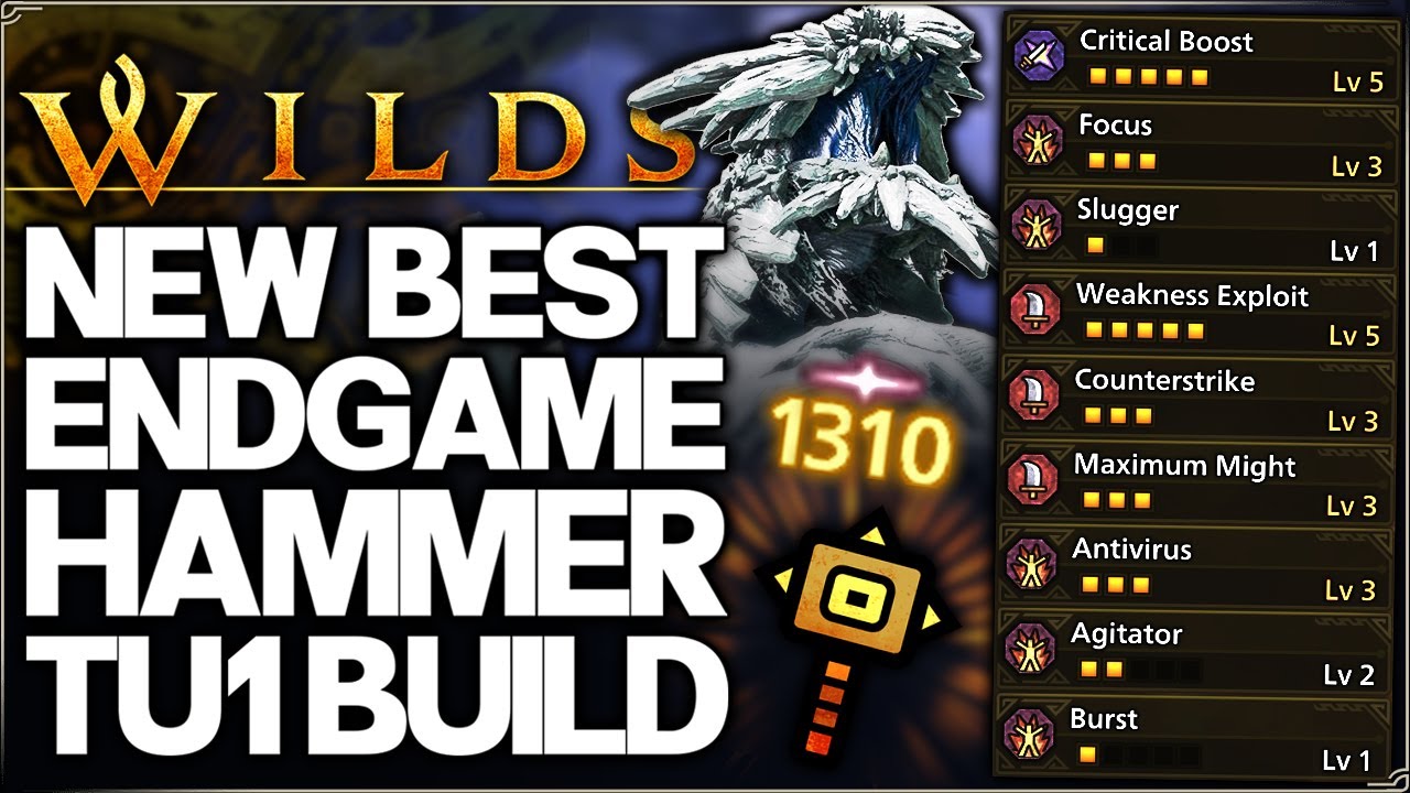 Monster Hunter Wilds - New Best Hammer Build - Highest Damage Possible - Armor Set & Weapon Guide!