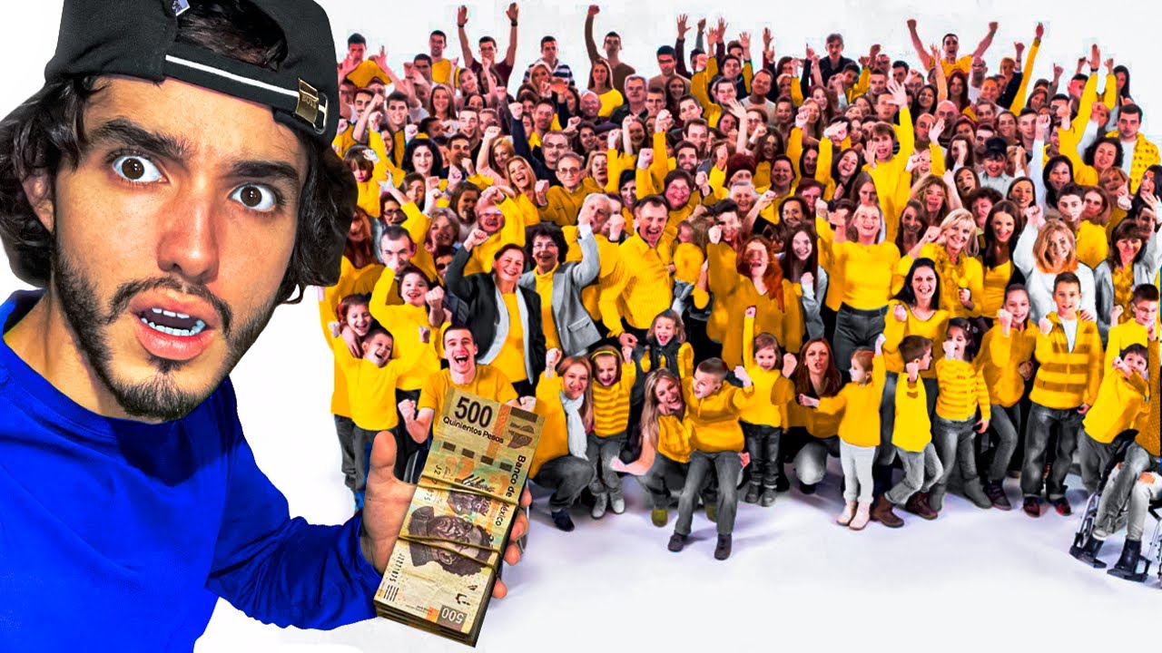 1 Youtuber Vs 100 Suscriptores. Hazme Reir Y Ganas 500 Pesos
