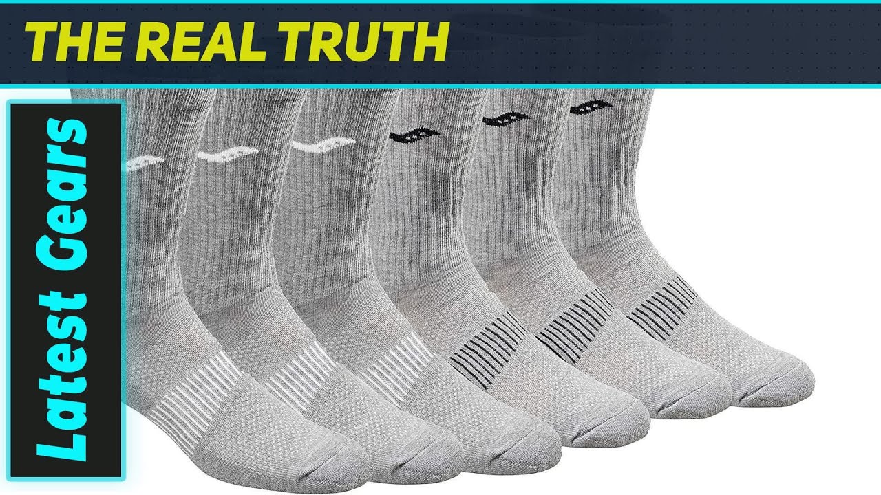 Saucony Men's RunDry Mesh Socks - The Best Performance Crew Socks!