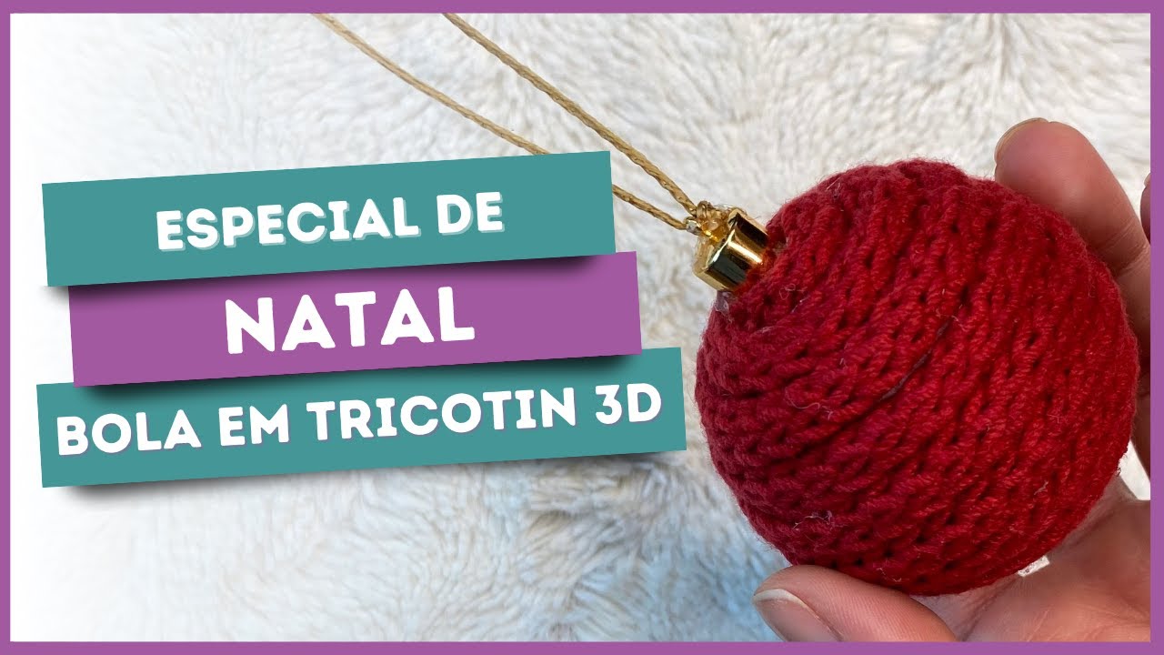 Como fazer bola de Natal em Tricotin 3D