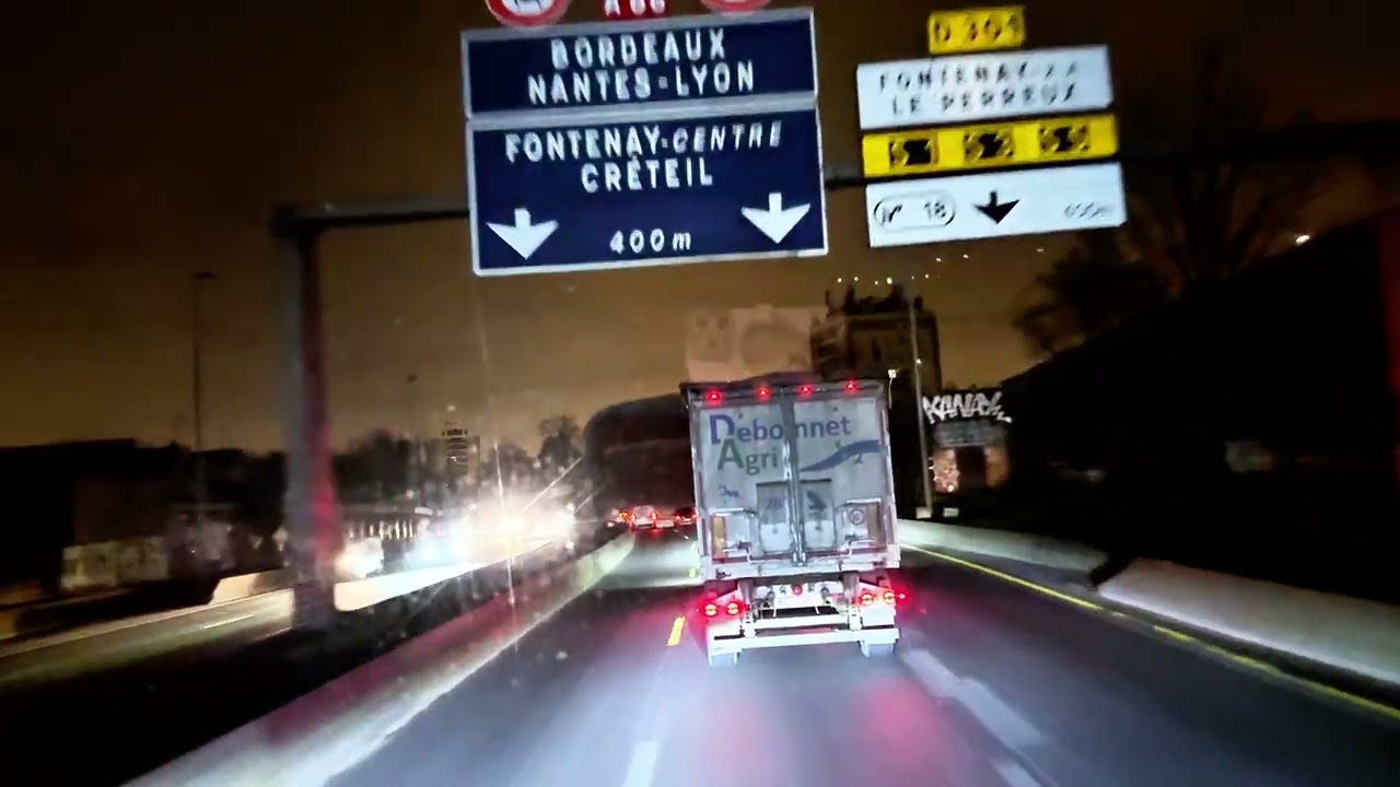 5AM Paris Ring Road Drive | A86 Toward Bordeaux • Dreamy Night Jazz Road Ambience