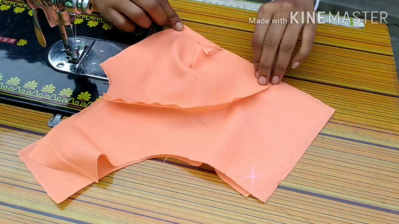 Single katori blouse stitching!!!सिंगल कटोरी ब्लाउज स्टिट्चिंग।