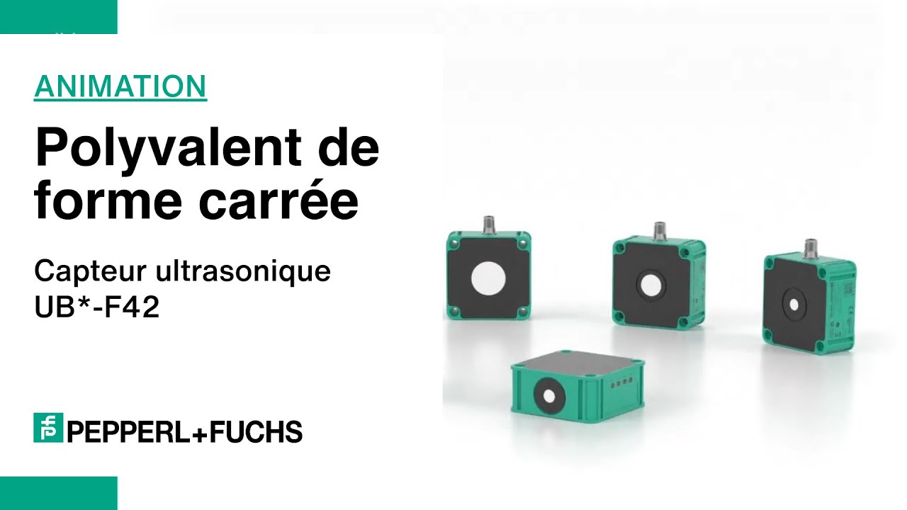 Capteur ultrasonique UB*-F42 avec IO-Link: Un capteur polyvalent de forme carrée