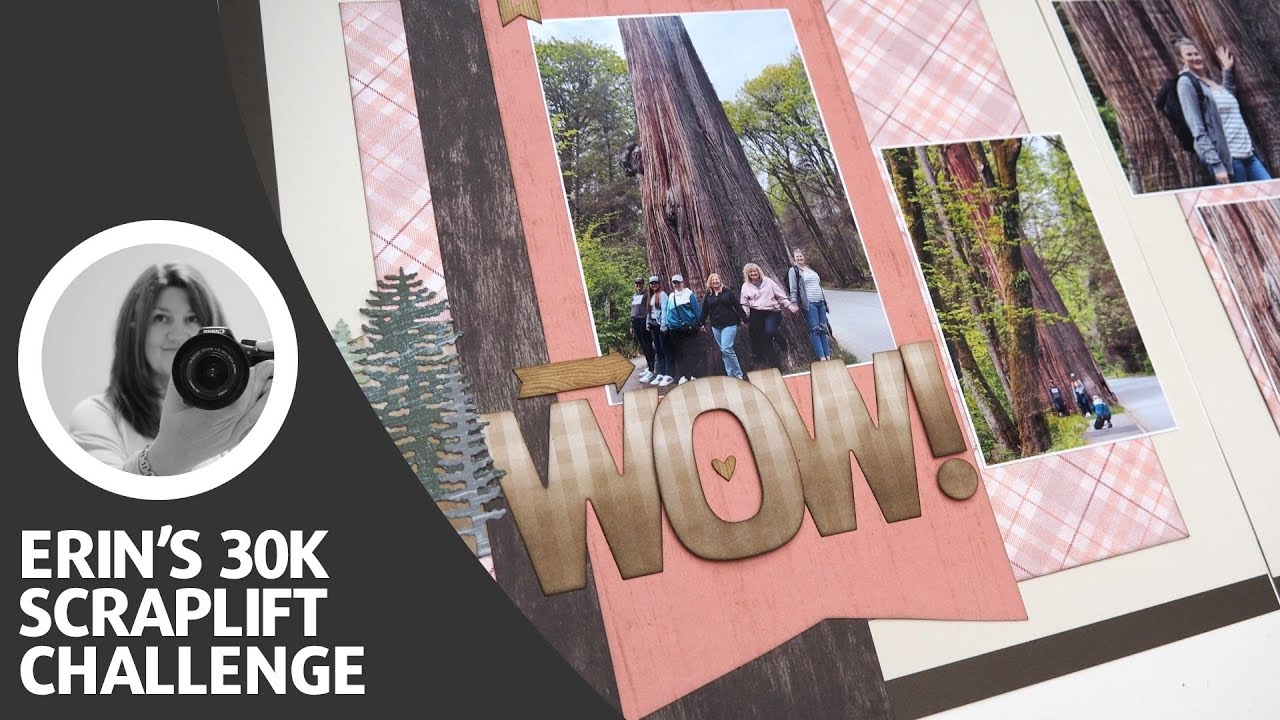 Travel Scrapbook Layout - Scraplift Challenge Celebrating Erin's 30K Subscribers | Stampin' Up!